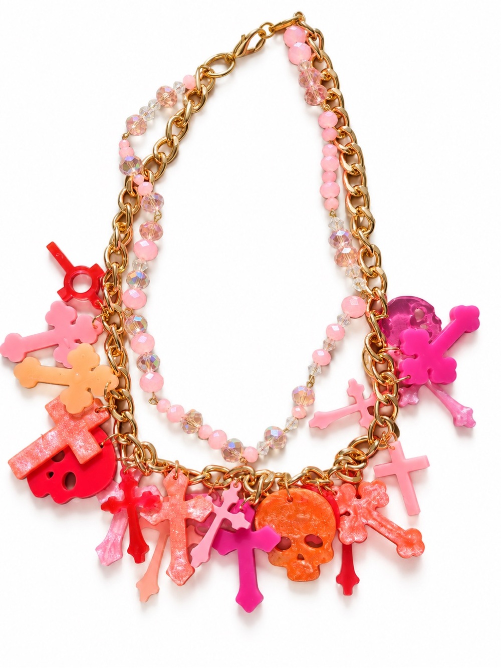 Relic Theory Resin "Pretty Damned" Necklace